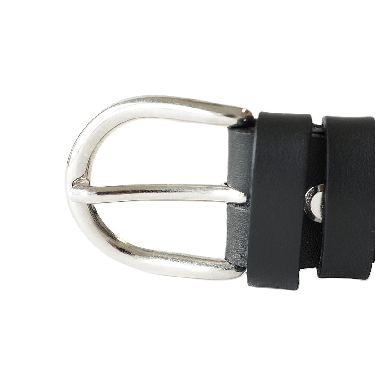 Stilingas juodas odinis moteriškas diržas 3 cm - Vilnius Fashion Belts - sagtis