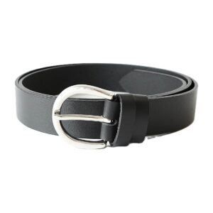 Stilingas juodas odinis moteriškas diržas 3 cm - Vilnius Fashion Belts