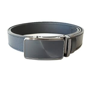 Prabangus juodas odinis vyriškas diržas su automatine sagtimi 3,5 cm - Vilnius Fashion Belts