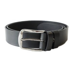 Stilingas juodas odinis moteriškas diržas 3,5 cm - Vilnius Fashion Belts