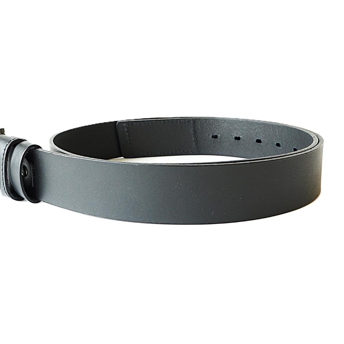 Juodas odinis vyriškas diržas Silver Jeans su įspaustu raštu 4 cm - Vilnius Fashion Belts - odos tekstūra
