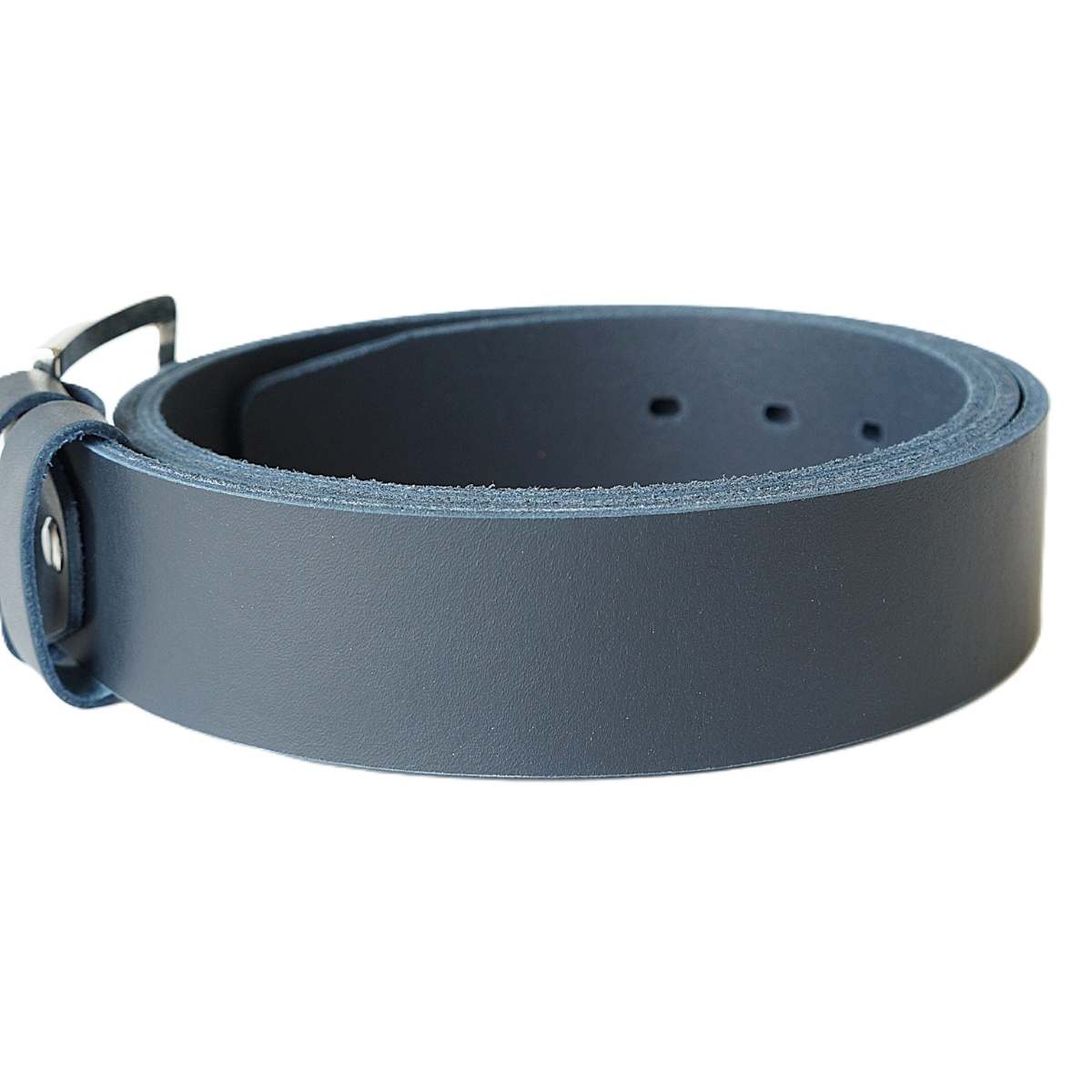 Tamsiai mėlynas platus odinis vyriškas diržas 4cm - Vilnius Fashion Belts - odos tekstūra