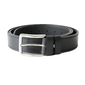 Ypač ilgas juodas vyriškas odinis diržas 35mm - Vilnius Fashion Belts
