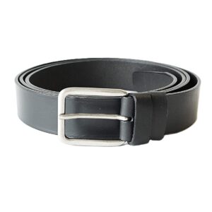 Ypač ilgas juodas vyriškas odinis diržas 35mm - Vilnius Fashion Belts