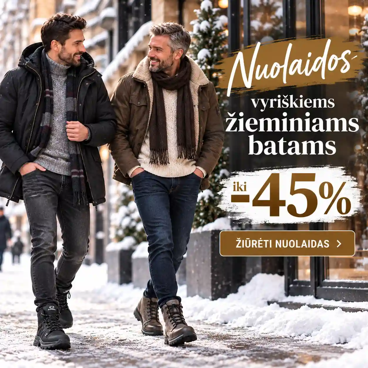 Vyriški žieminiai batai – nuolaidos iki 45% - Vilniaus Avalynė